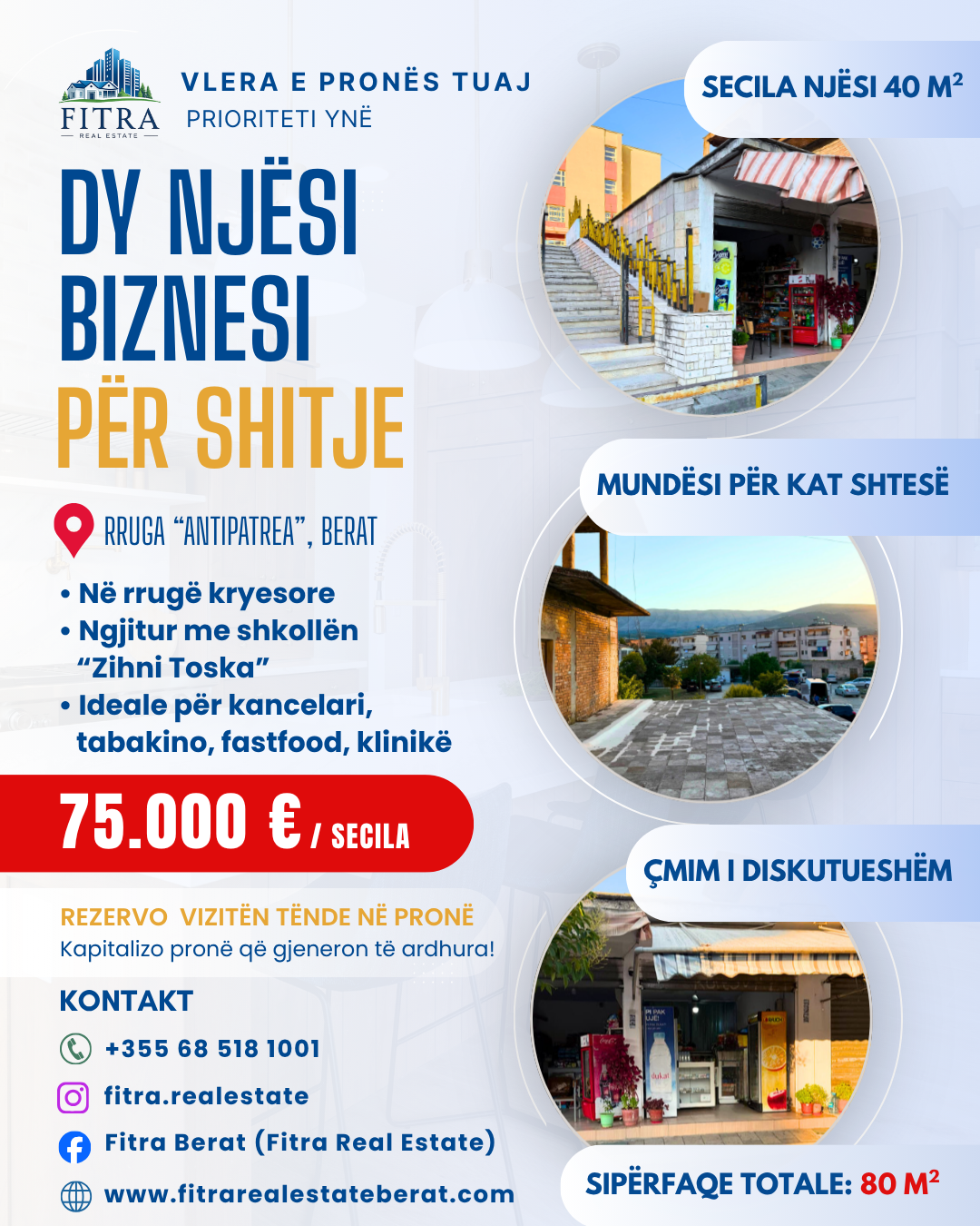 Commercial Unit for sale in Rruga "Antipatrea", Berat – Fitra Real Estate